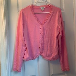 Casual Corner size14 P Pink Cardigan and Skirt